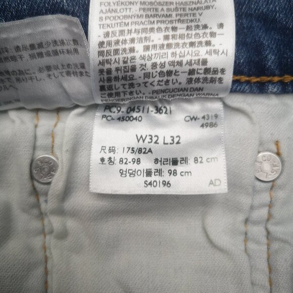 Levi's 511 Men's Size 32 Waist Medium Wash Made in Egypt Blue Jeans - Picture 4 of 11